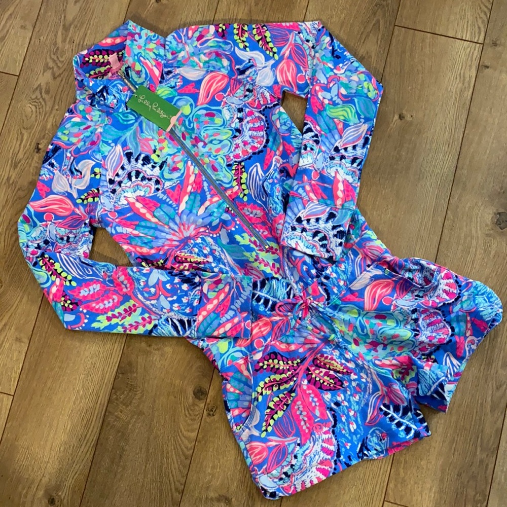 NWT LILLY PULITZER SKIPPER ROMPER — SIZE XS